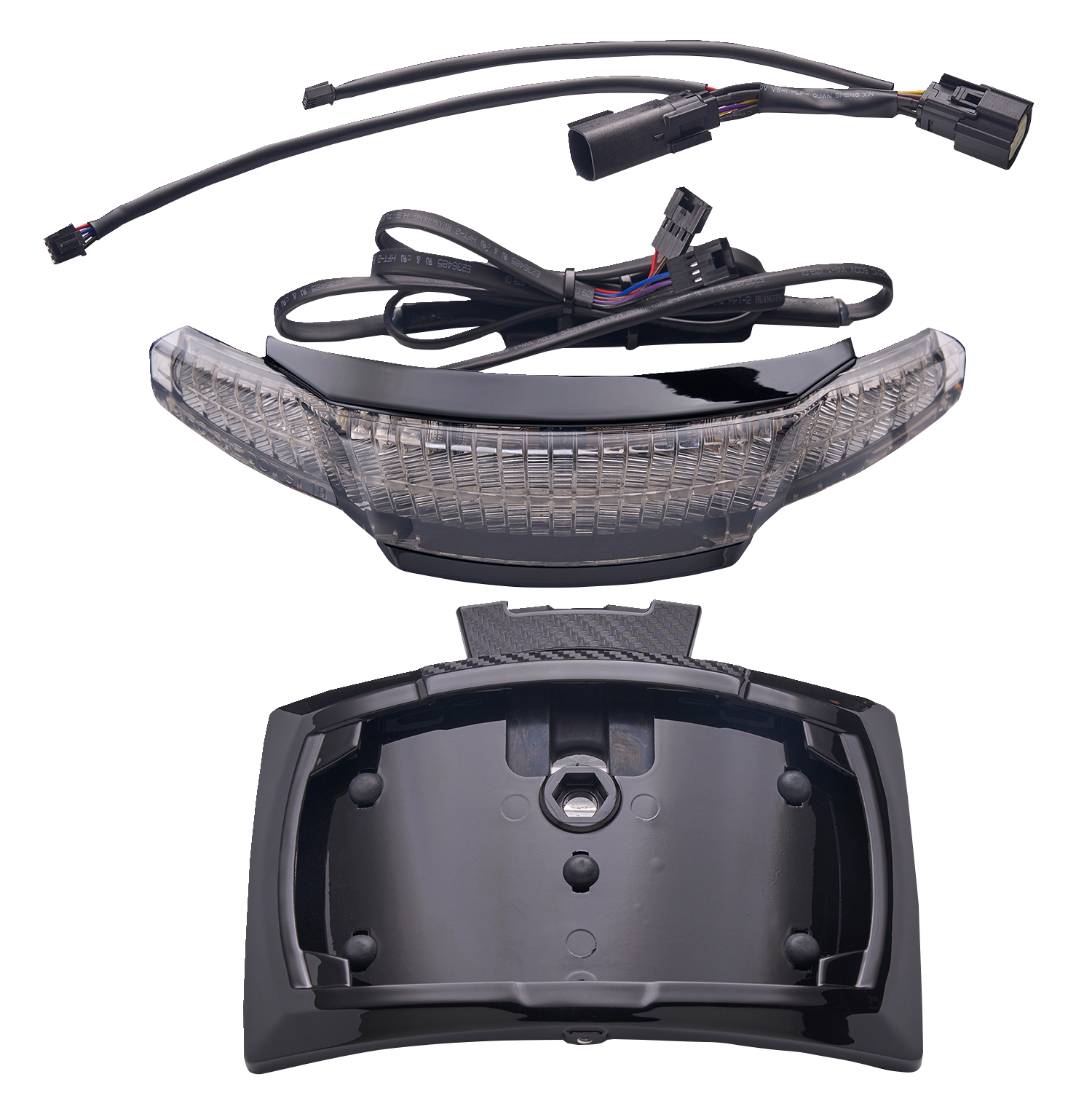 CIRO Taillight/License Plate Holder - Light Smoke Lens - Black 40354
