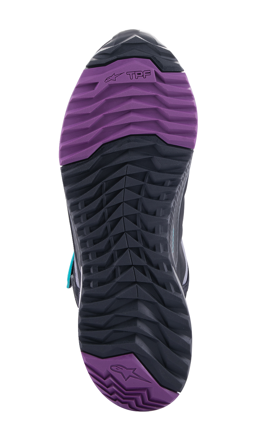 ALPINESTARS Stella CR-X Drystar® Shoes - Black/Gray/Teal/Purple - US 7.5 2611523137075