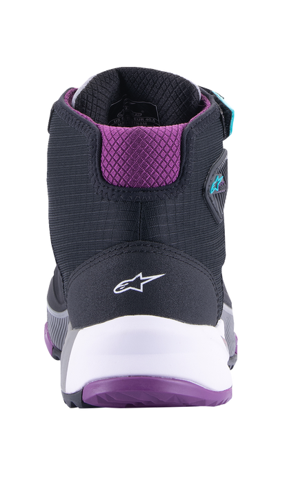 ALPINESTARS Stella CR-X Drystar® Shoes - Black/Gray/Teal/Purple - US 9 261152313709