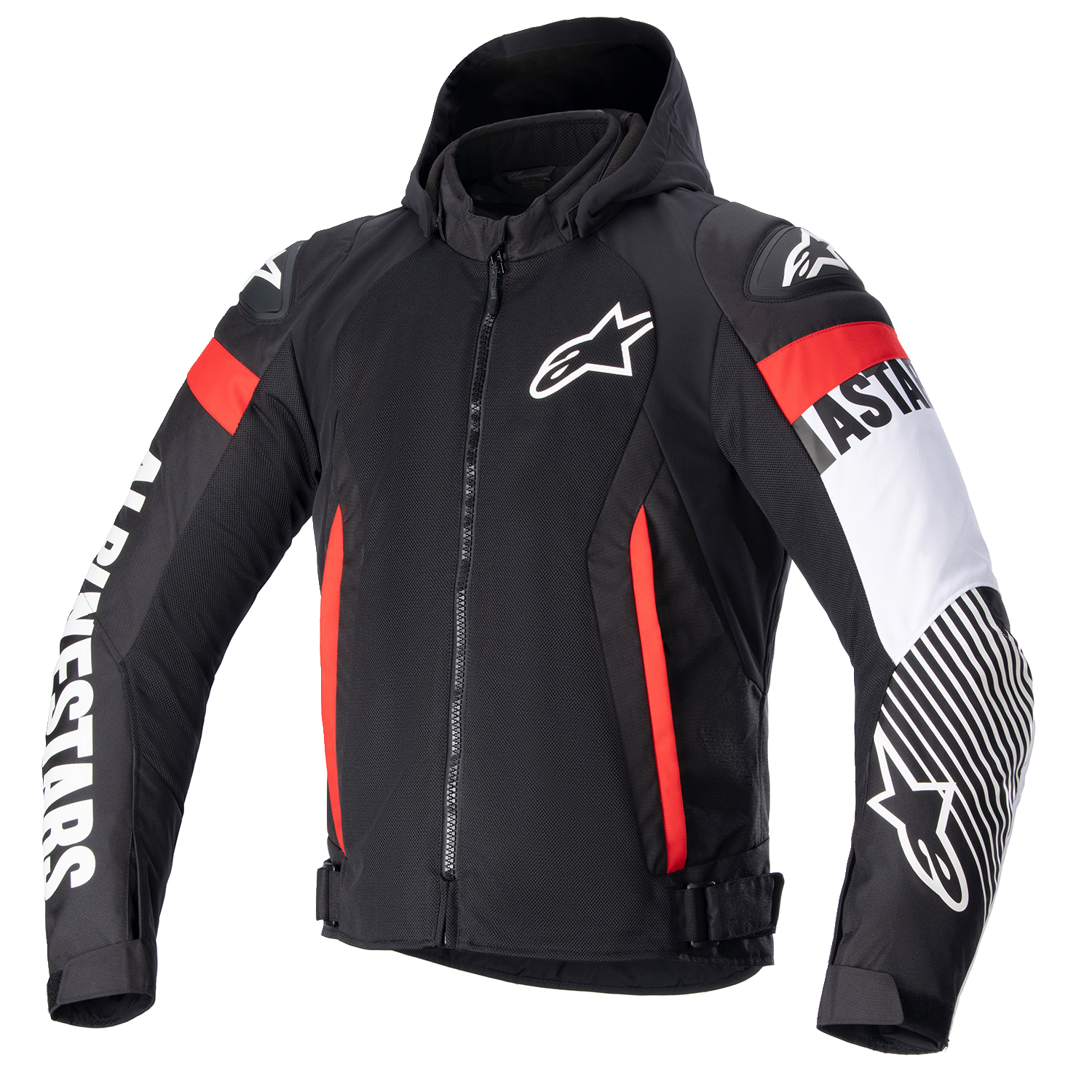 ALPINESTARS Zaca Air Jacket - Black/White/Red Fluo - XL 3306423-1231-XL