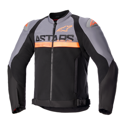 ALPINESTARS SMX Air Jacket - Dark Gray/Black/Orange Fluo - 4XL 3306523-914-4XL