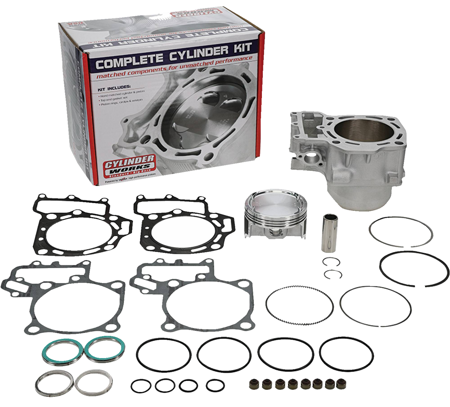 CYLINDER WORKS Cylinder Kit - High Compression - 85.00 mm - Kawasaki CW30014K03HC