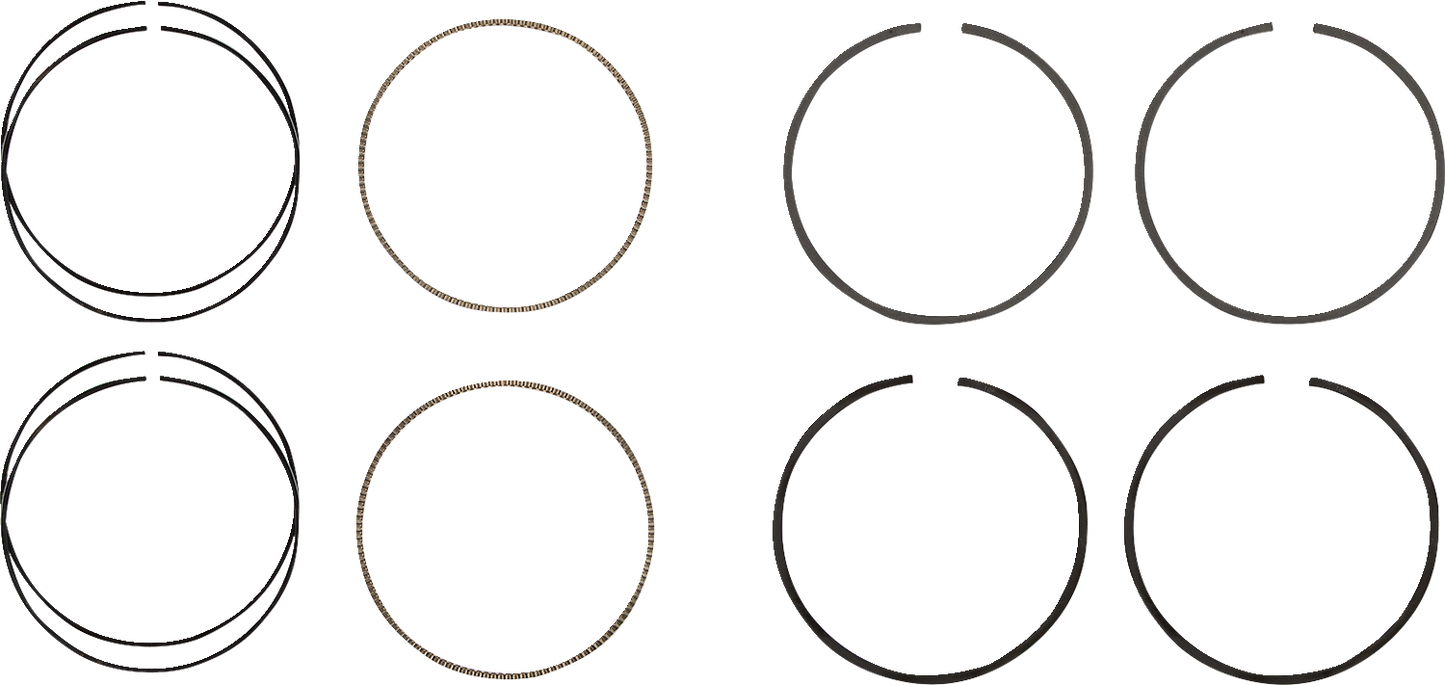 HASTINGS Piston Rings - 107" Motor - 3.937" Standard - M8 2C5231