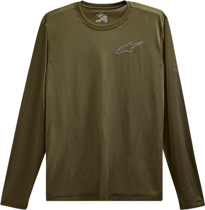 ALPINESTARS Pursue Performance Long-Sleeve T-Shirt - Military Green - 2XL 123271000690XXL