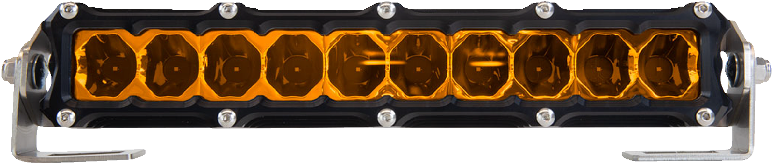 HERETIC Light Bar - 10" - Flood - Amber 51004