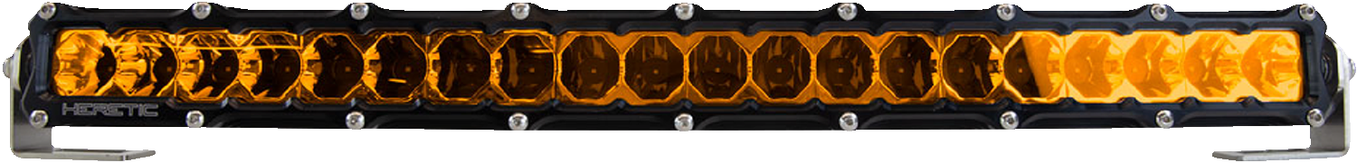 HERETIC Light Bar - 20" - Flood - Amber 52006
