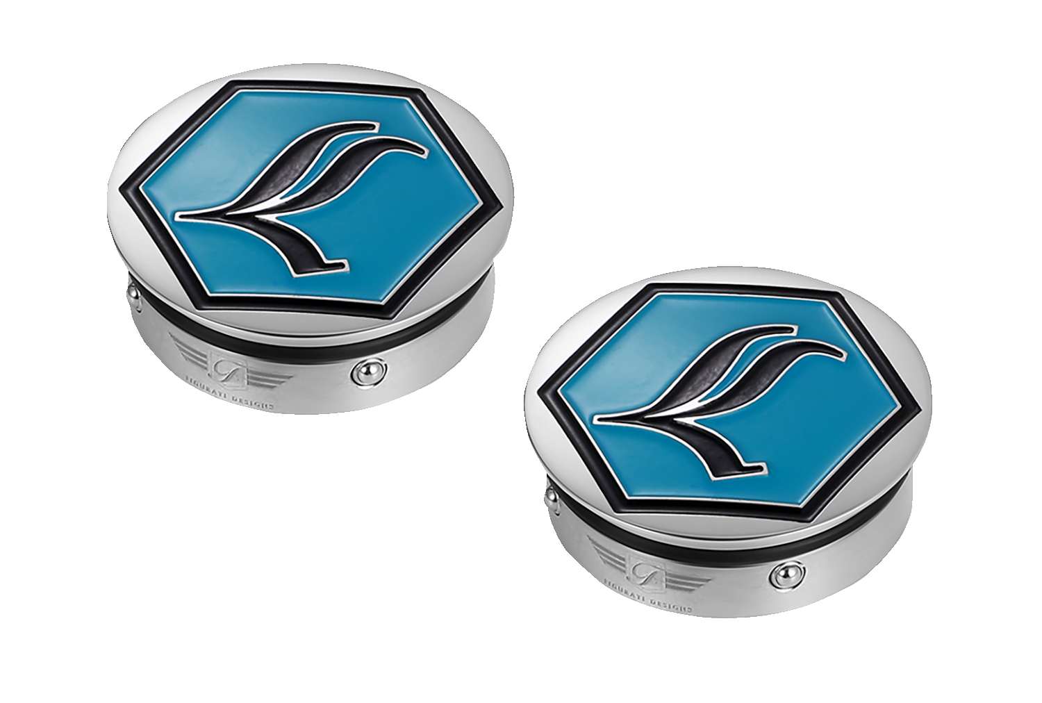 FIGURATI DESIGNS Swing Arm Covers - Silver FD02-LGD-SS