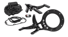 HAWG HALTERS Mid Control Conversion Kit - Black - Knurled Pegs - FLH/FLT MCK-FH16AS-FK