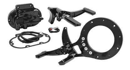 HAWG HALTERS Mid Control Conversion Kit - Black - Knurled Pegs - FLH/FLT MCK-FH16AS-FK