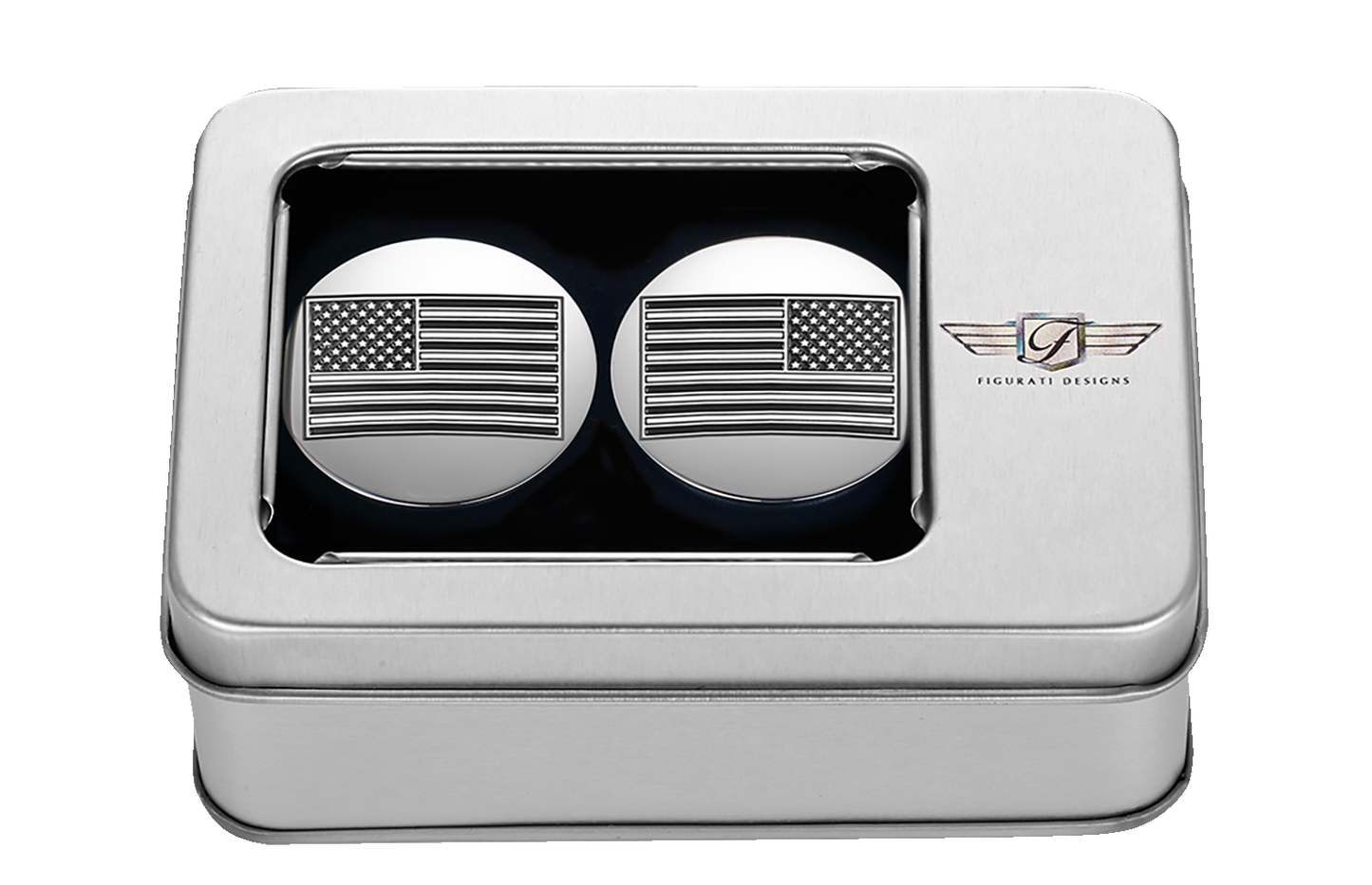 FIGURATI DESIGNS Swing Arm Covers - Contrast Cut - Silver FD26R-AF-CC-SS