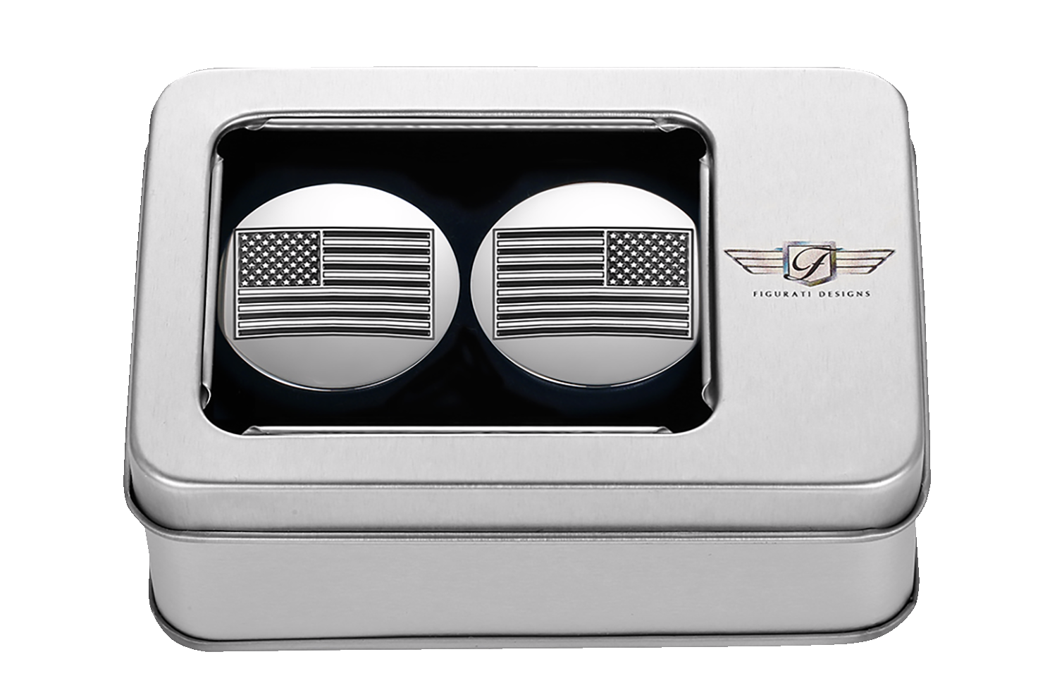 FIGURATI DESIGNS Swing Arm Covers - Contrast Cut - Silver FD26R-AF-CC-SS