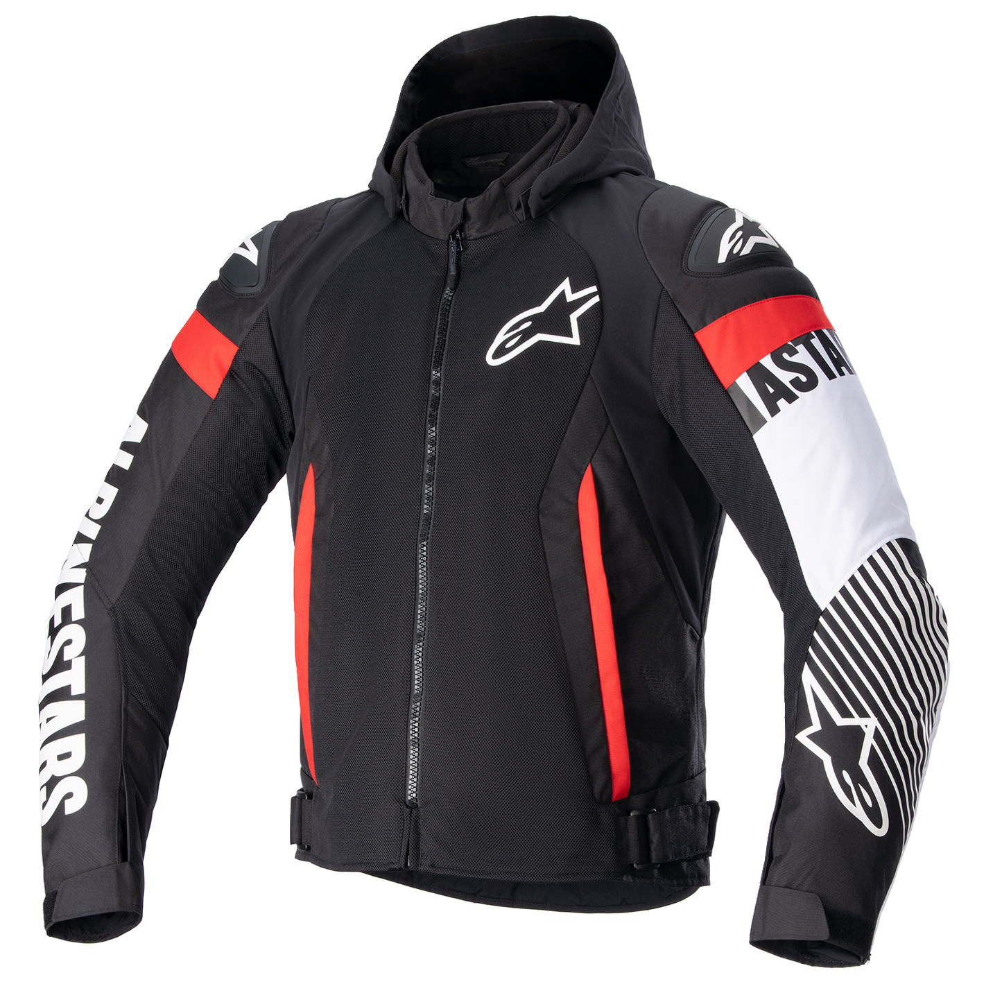 ALPINESTARS Zaca Air Jacket - Black/White/Red Fluo - Large 3306423-1231-L