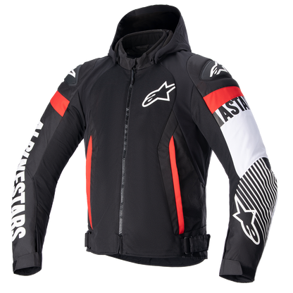 ALPINESTARS Zaca Air Jacket - Black/White/Red Fluo - Large 3306423-1231-L