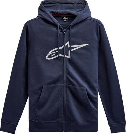 ALPINESTARS Ageless II Zip Hoodie - Navy/Gray - Large 1038530527011L