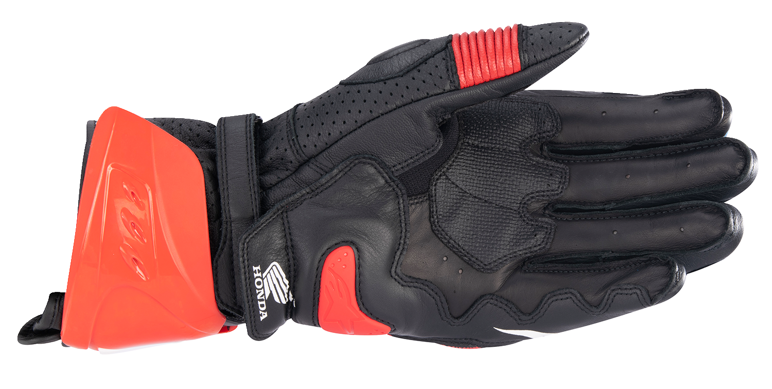 ALPINESTARS Honda GP Pro R3 Gloves - Black/Bright Red/Blue - XL 3556223-1317-XL