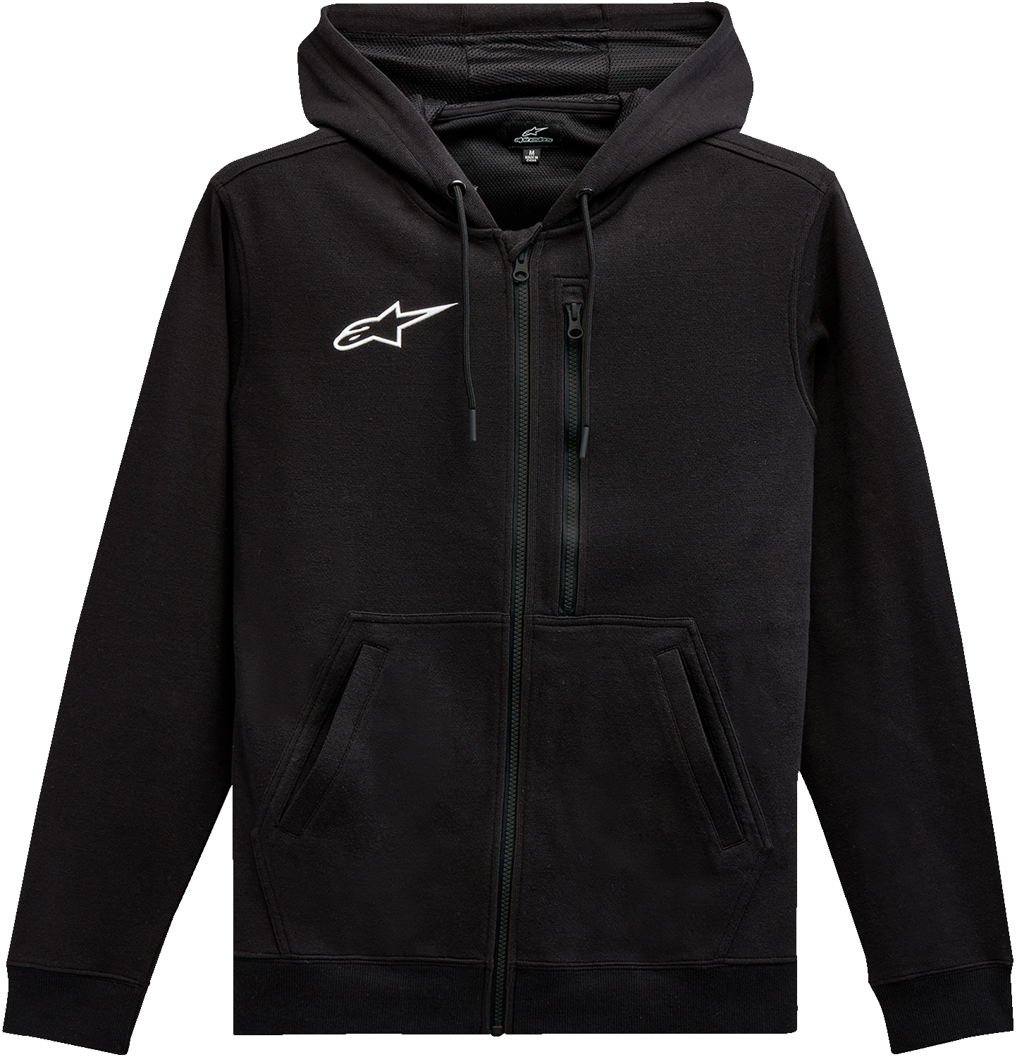 ALPINESTARS Asymmetrical Zip-up Hoodie - Black - XL 12135103010XL