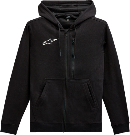 ALPINESTARS Asymmetrical Zip-up Hoodie - Black - Medium 12135103010M