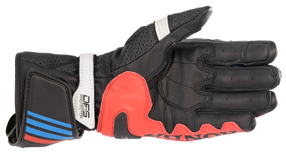 ALPINESTARS Honda GP Plus R v2 Gloves - Black/Bright Red/Blue - 2XL 3556321-1317-2X