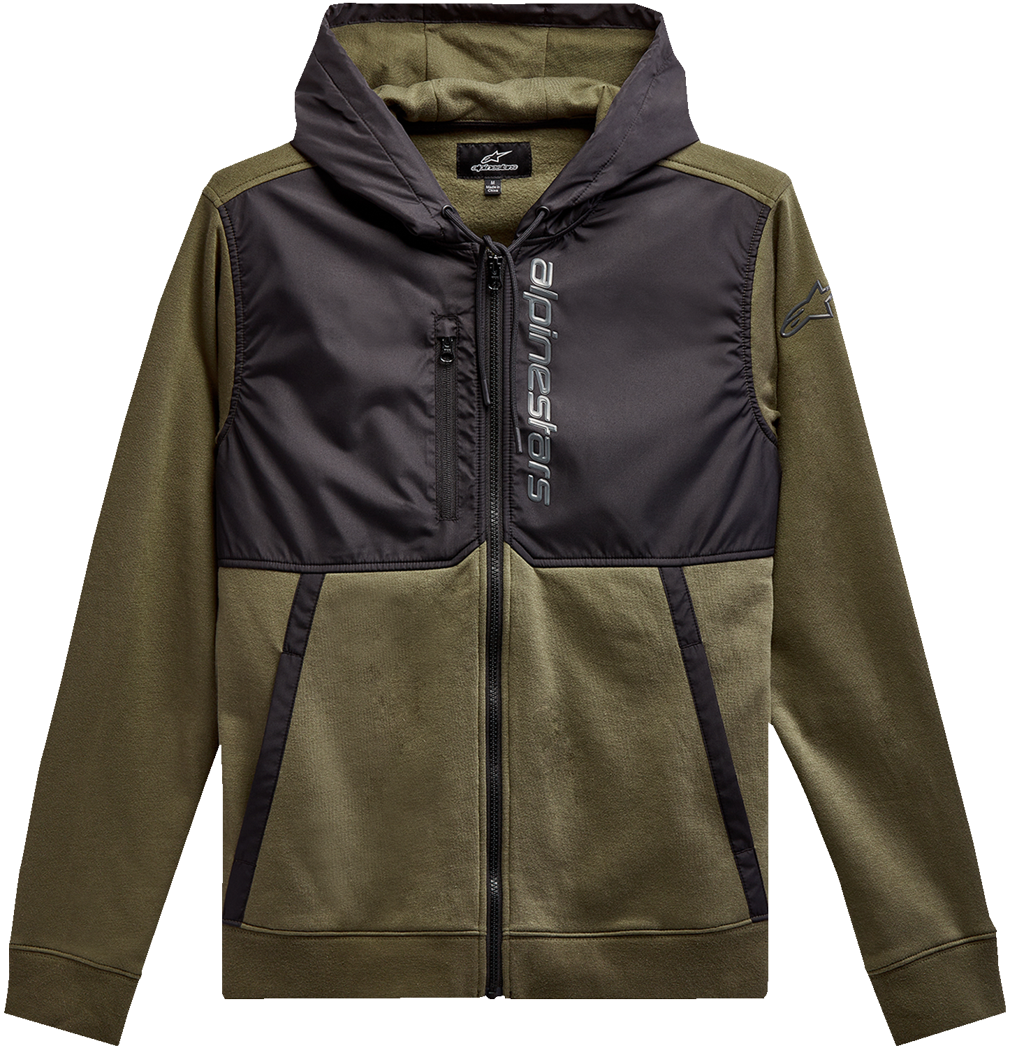 ALPINESTARS Aligned Zip Hoodie - Military/Black - XL 1213510006910XL