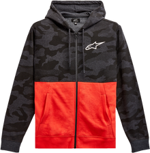 ALPINESTARS Camo Block Hoodie - Charcoal Heather/Warm Red - Large 1213510501816L