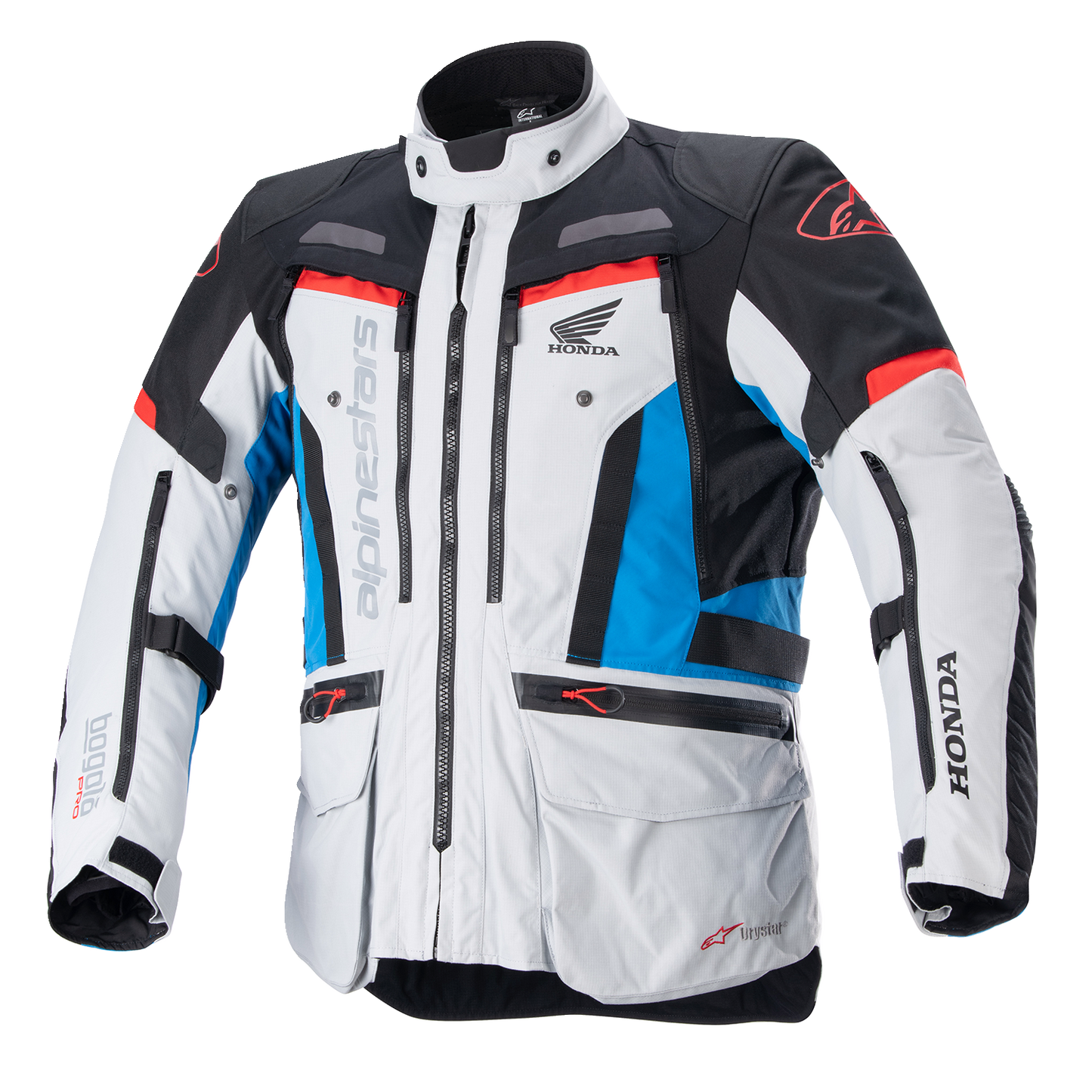 ALPINESTARS Honda Bogotà Pro Drystar® Jacket - Gray/Black/Red/Blue - 2XL 3206723-9173-2X