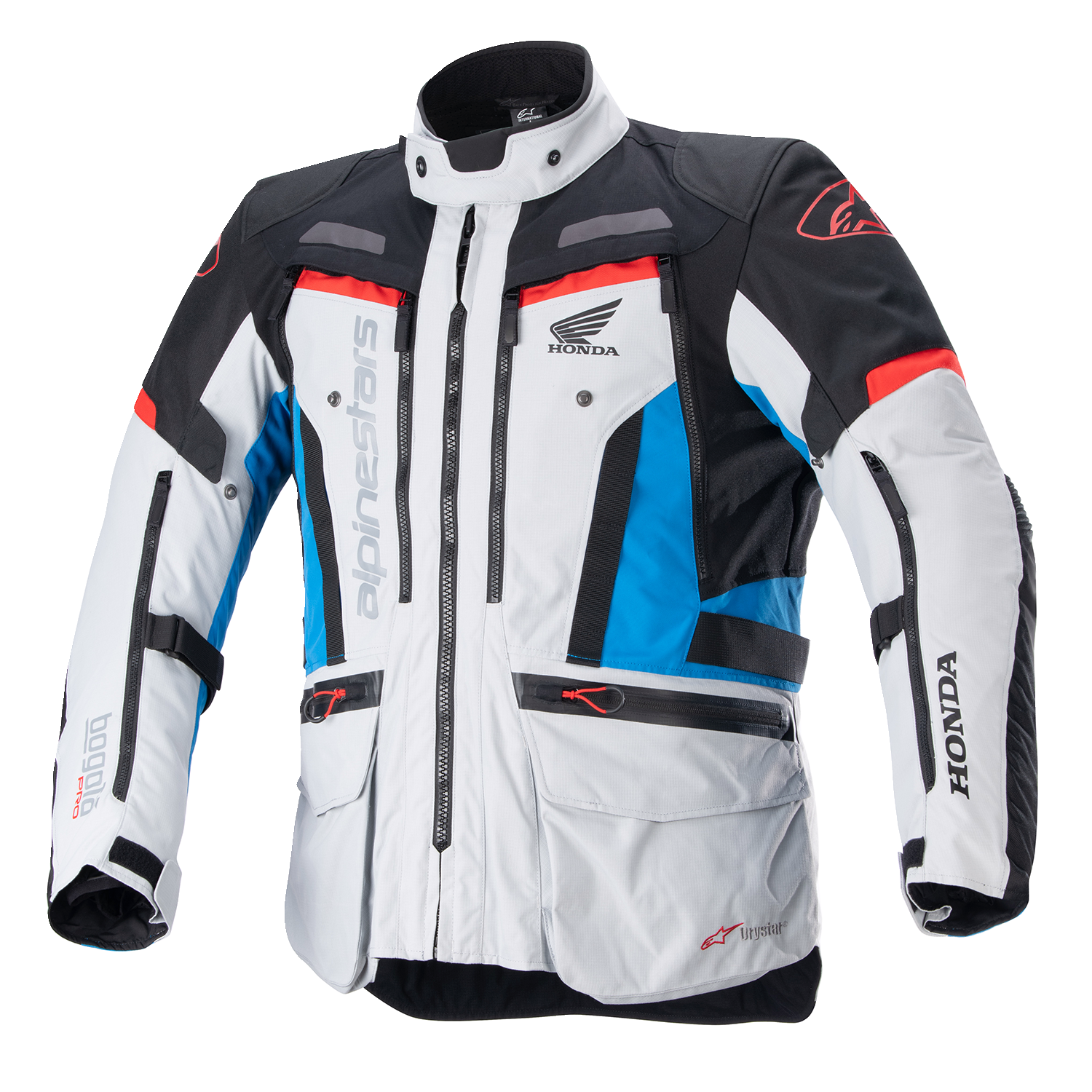 ALPINESTARS Honda Bogotà Pro Drystar® Jacket - Gray/Black/Red/Blue - 3XL 3206723-9173-3X