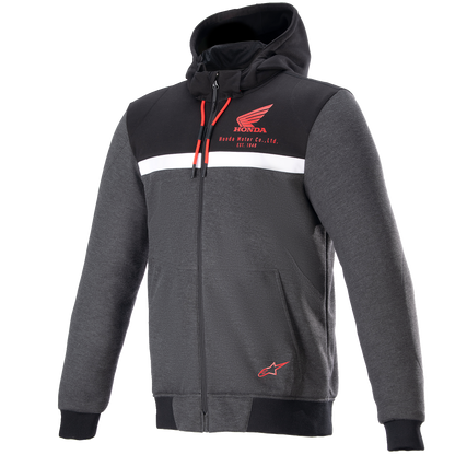 ALPINESTARS Honda Chrome Street Hoodie - Black/Gray/Red - Large 4201323-1908-L
