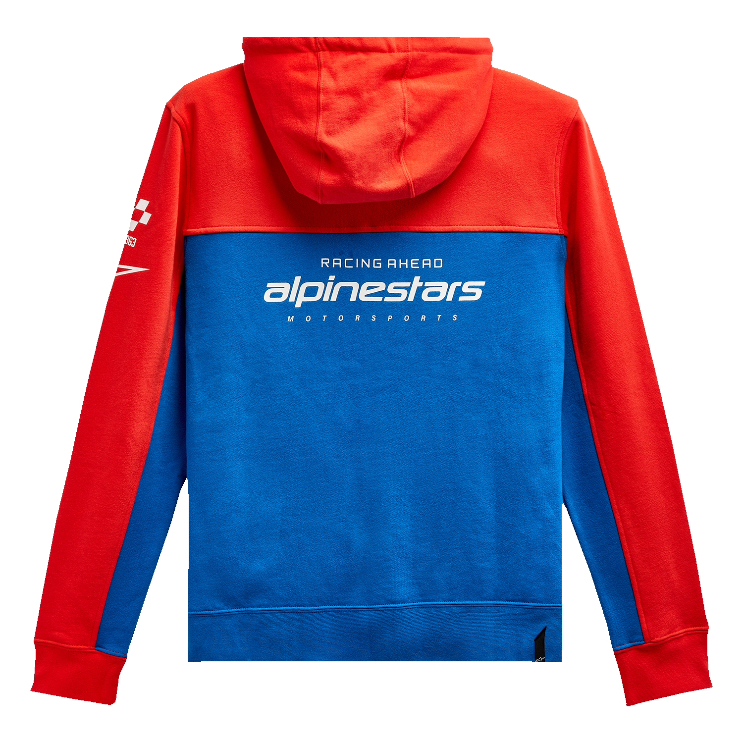 ALPINESTARS H Block Hoodie - Warm Red/Bright Blue - Medium 1213510703171M