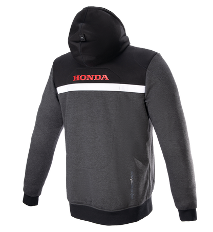ALPINESTARS Honda Chrome Street Hoodie - Black/Gray/Red - Small 4201323-1908-S