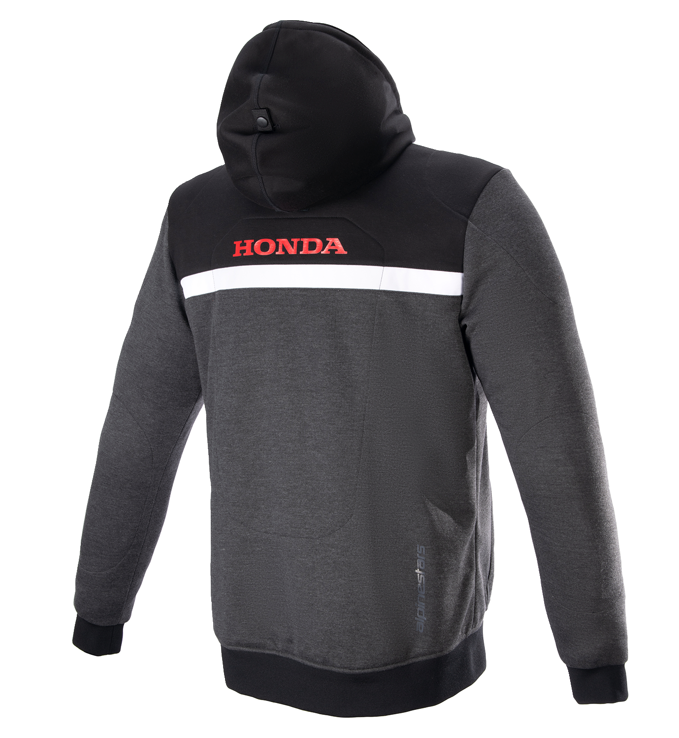 ALPINESTARS Honda Chrome Street Hoodie - Black/Gray/Red - Medium 4201323-1908-M