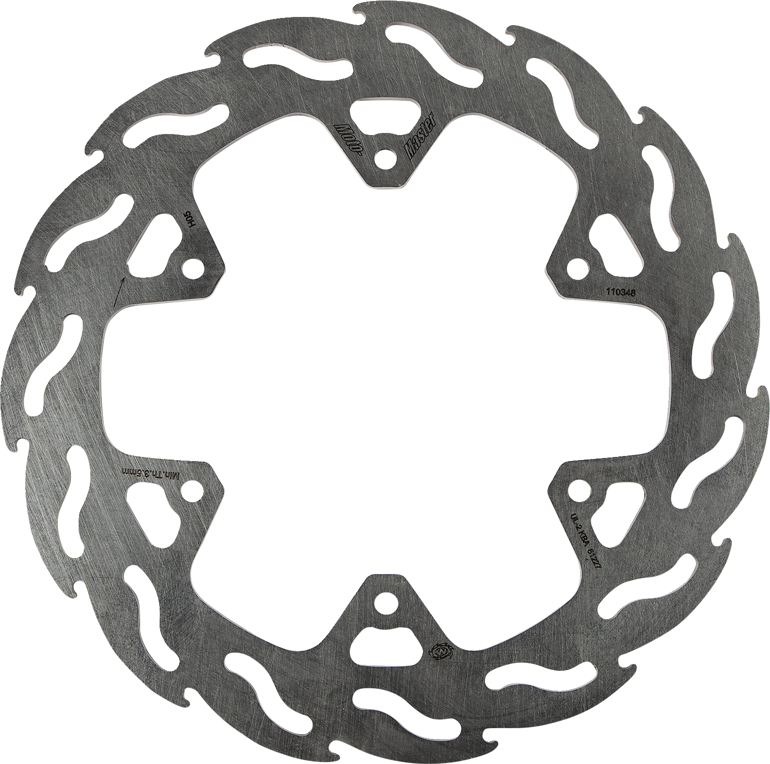 MOTO-MASTER Brake Rotor - Rear - Flame 110348-PU
