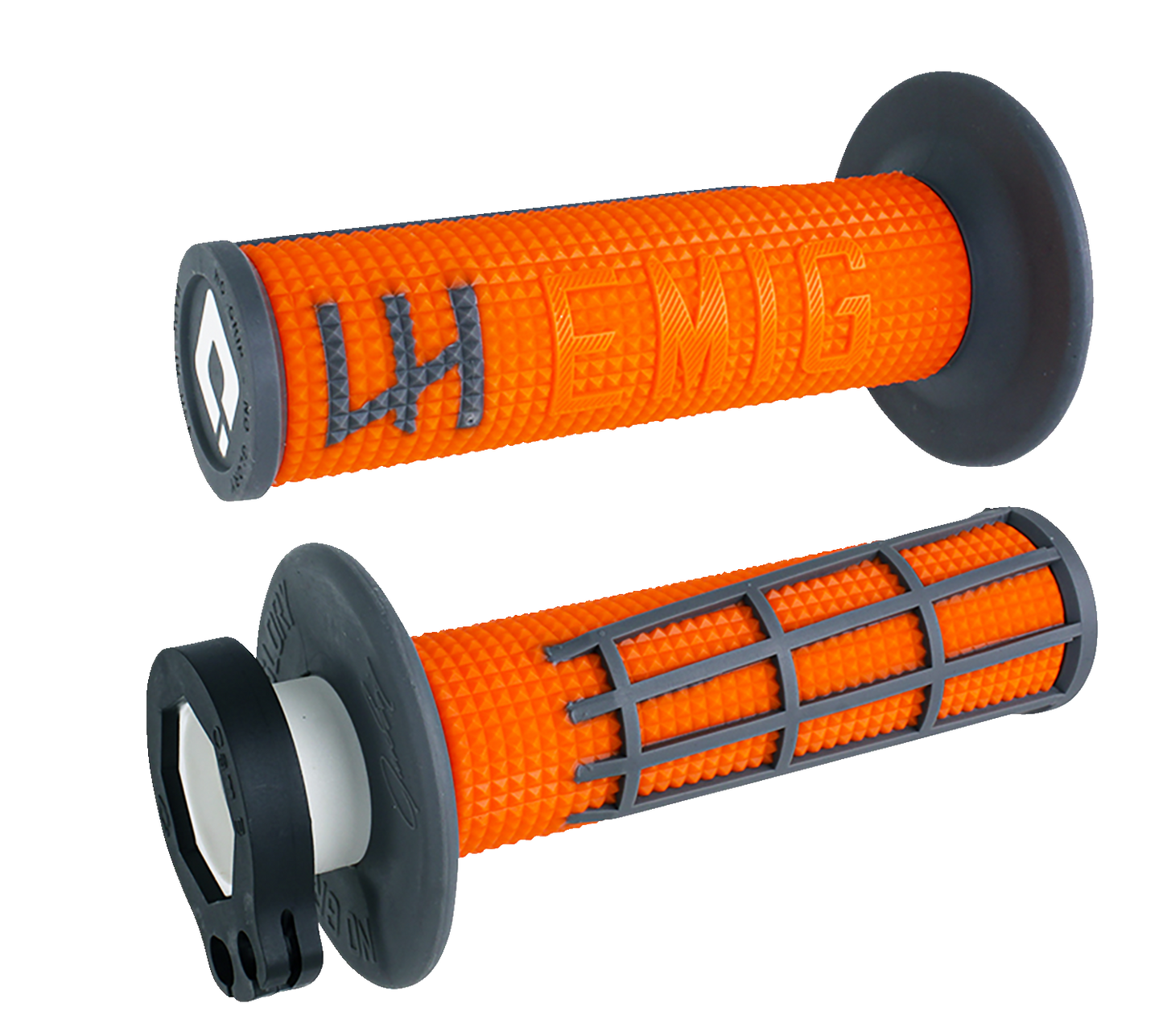 ODI EMIG 2.0 Lock-On Grips - Orange/Graphite H36E2OH
