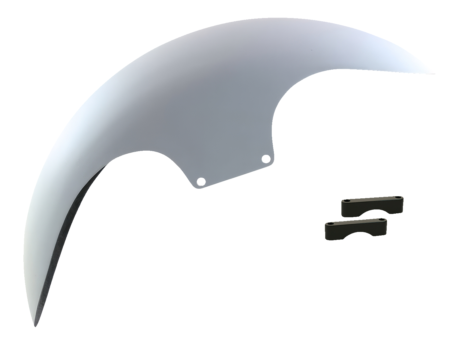 PAUL YAFFE BAGGER NATION Cafe Front Fender - 19" - Black Spacers PYO:CAFE-19-13E-B-C