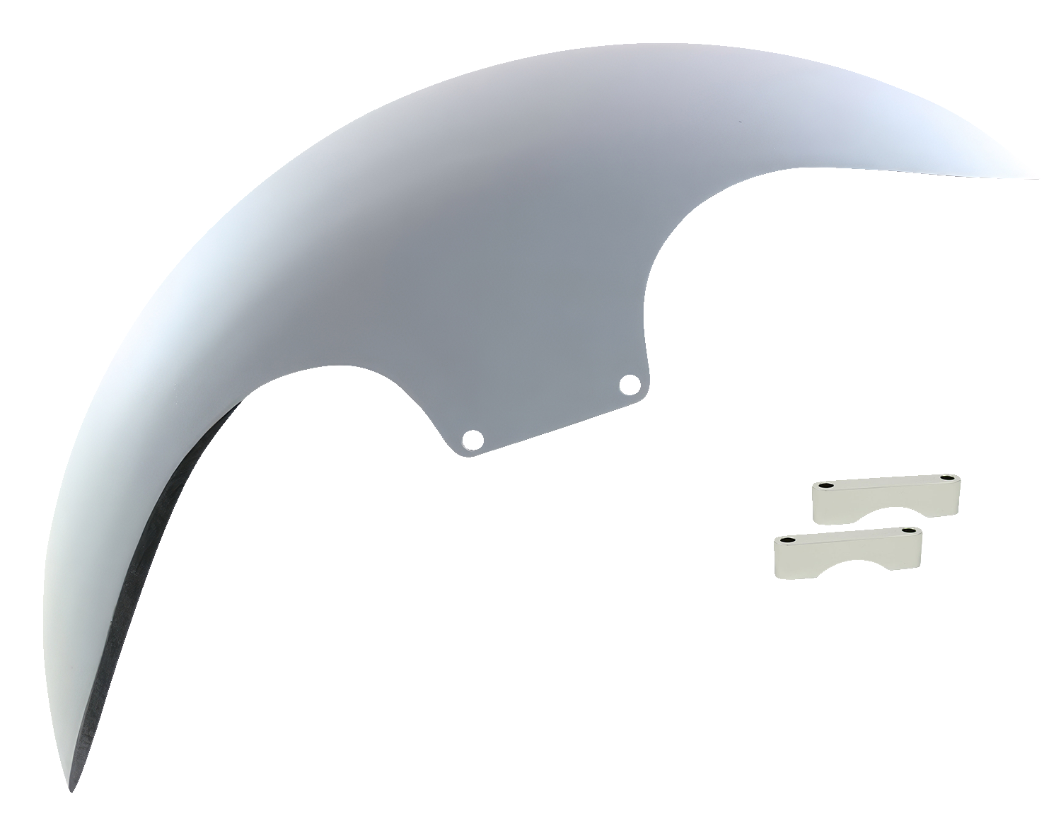 PAUL YAFFE BAGGER NATION Cafe Front Fender - 19" - Chrome Spacers PYO:CAFE-19-13E-C-C