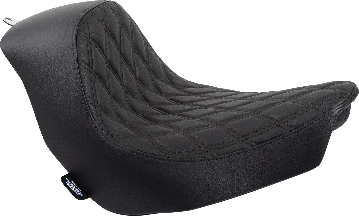 DRAG SPECIALTIES SEATS Solo Seat - Double Diamond - Black Stitching - FL/FX '18-'23 0802-1513