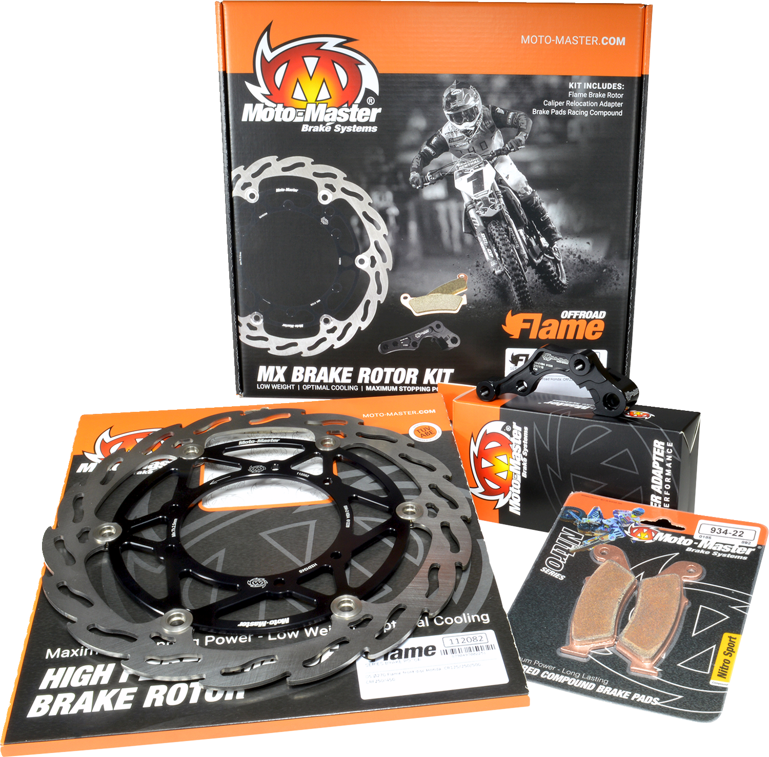 MOTO-MASTER Brake Rotor Kit - Flame Series - 270mm 310022-PU