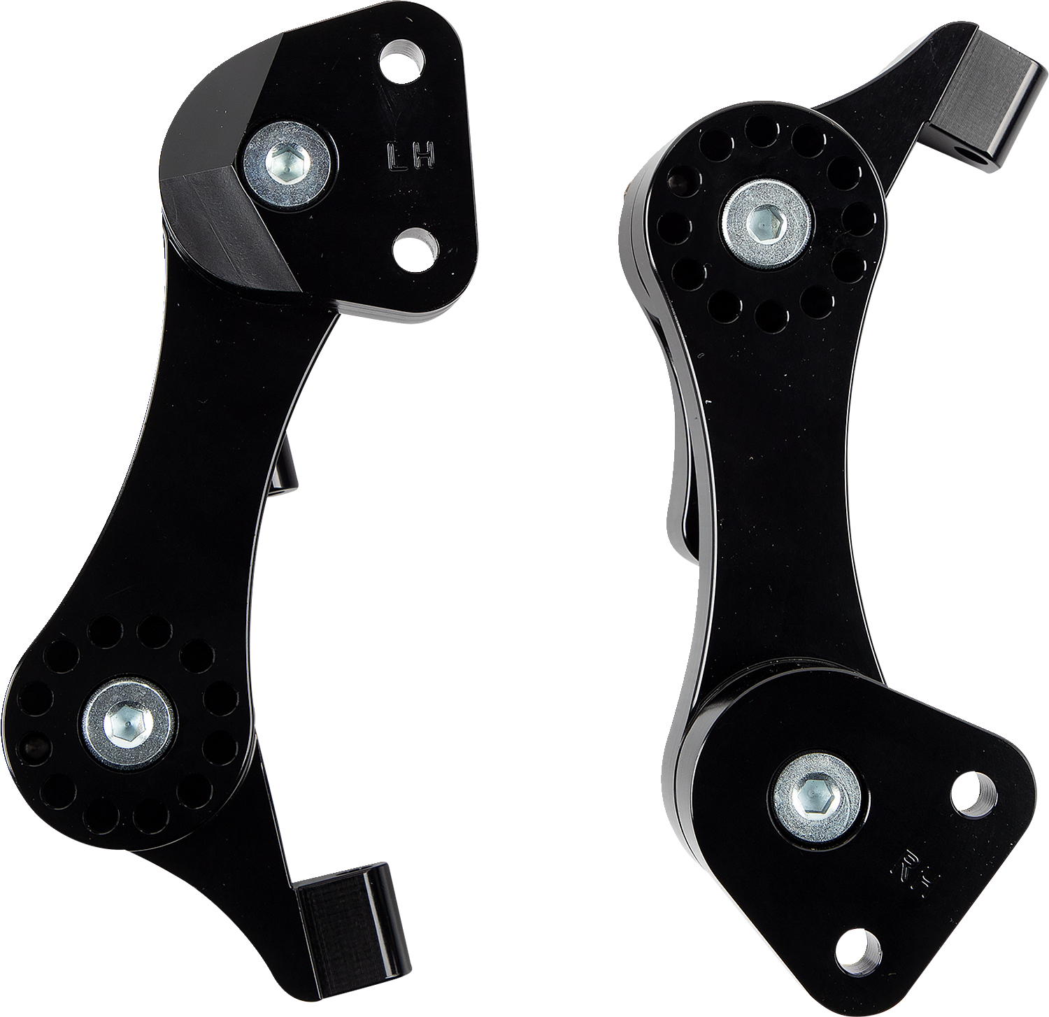 RIVCO PRODUCTS Passenger Floorboard Mounts - Black HDPBLABK-RE