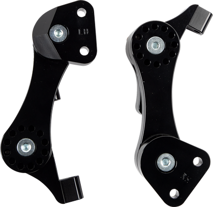 RIVCO PRODUCTS Passenger Floorboard Mounts - Black HDPBLABK-RE