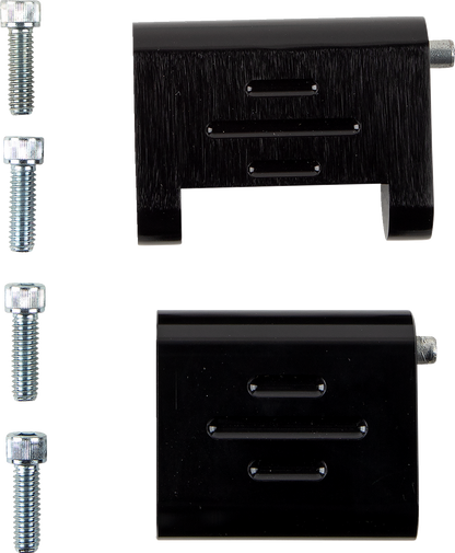 RIVCO PRODUCTS Passenger Floorboard Mounts - Black HDPBLABK-RE