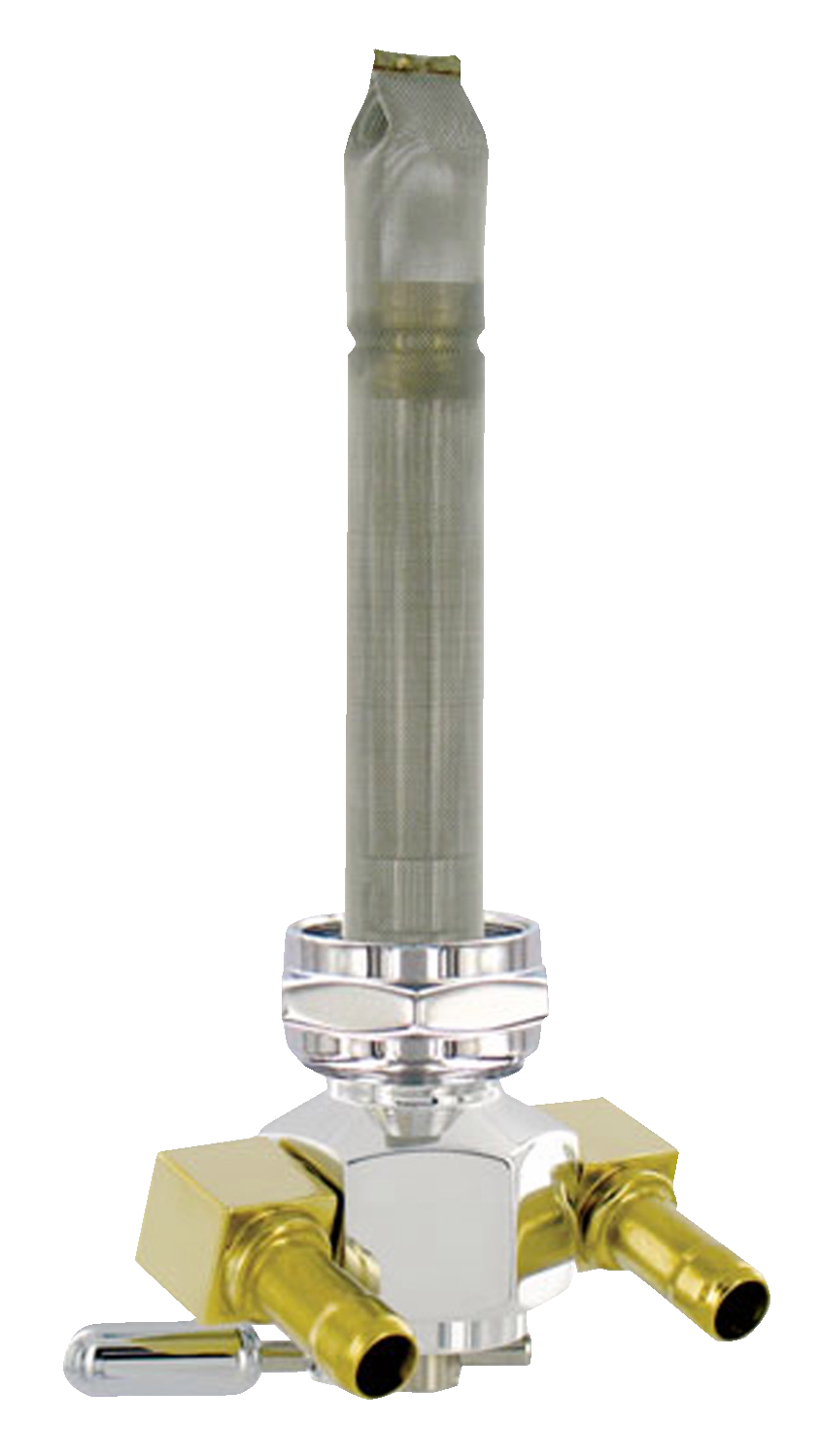 PINGEL Power Flo™ Fuel Valve - 22 mm - Hex - 90° - Aluminum 3311-D-AH
