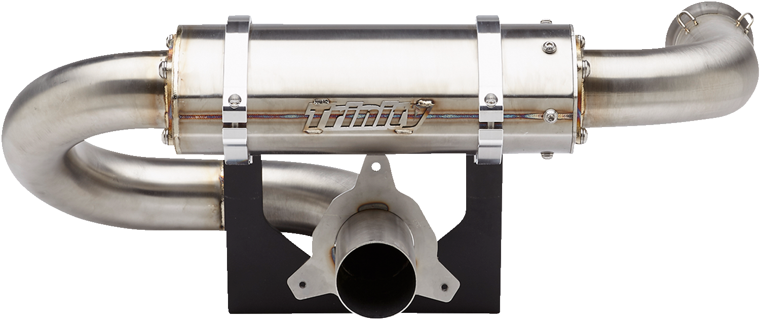 TRINITY RACING Center Exit Slip-On Muffler - Without Tip TR-4184S