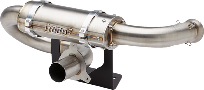 TRINITY RACING Center Exit Slip-On Muffler - Without Tip TR-4184S