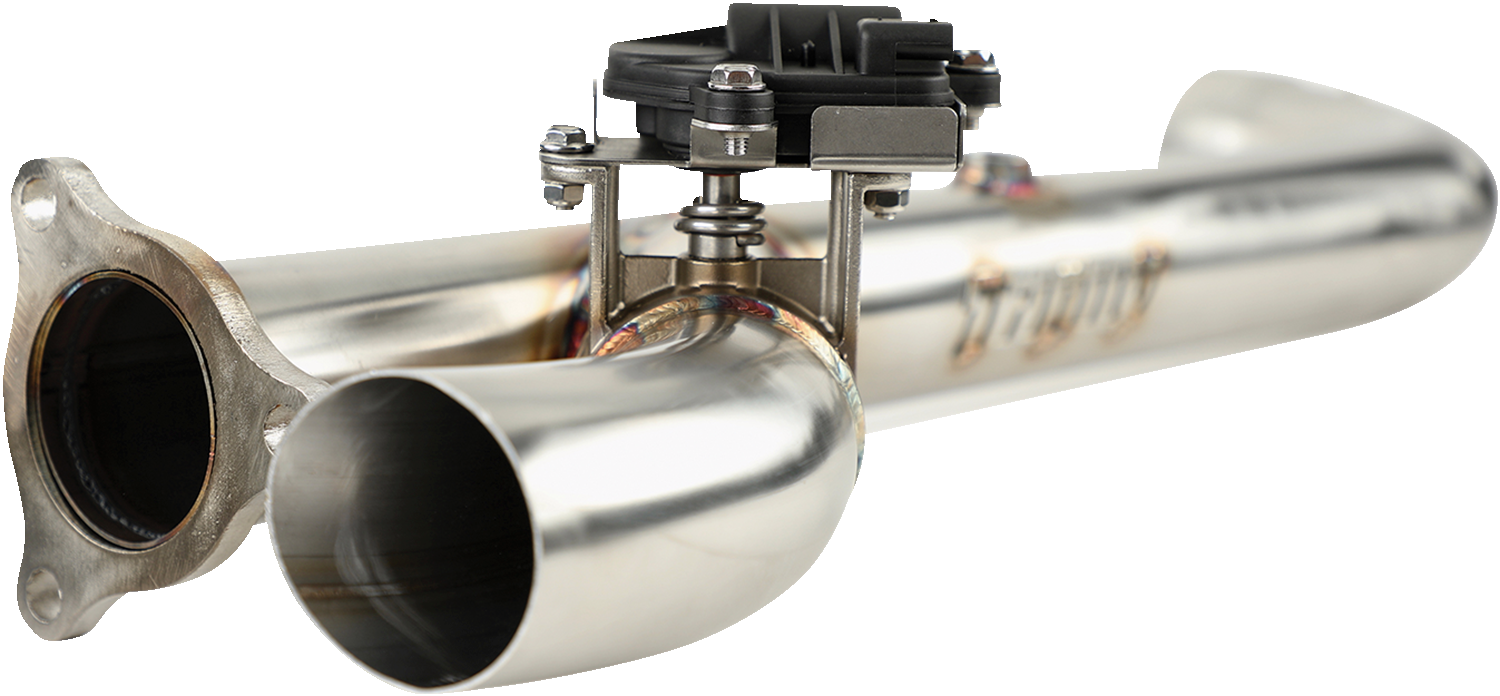 TRINITY RACING Side Piece Header Pipe - With Electronic Cut Out TR-4179HP