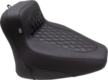 MUSTANG Squareback Seat - Solo - Black - Diamond Stitch - Chief '22-'24 88201