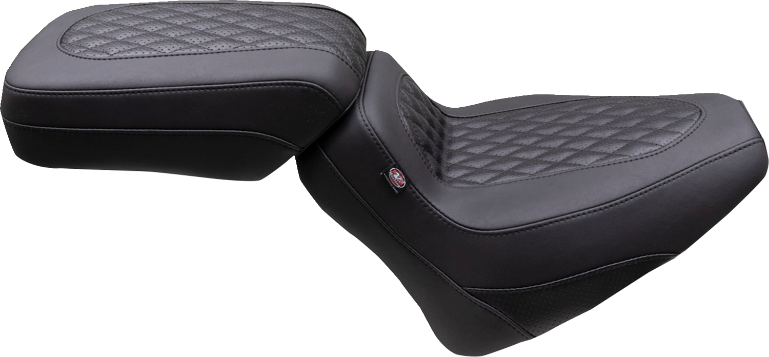 MUSTANG Squareback Seat - Solo - Black - Diamond Stitch - Chief '22-'24 88201