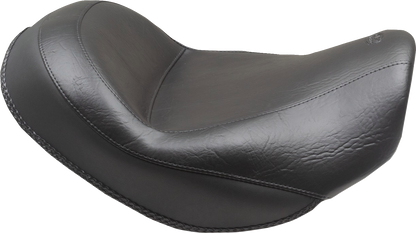 MUSTANG Wide Touring Solo Seat - Black - Plain - without Driver Backrest - C90T '15-'19 85204