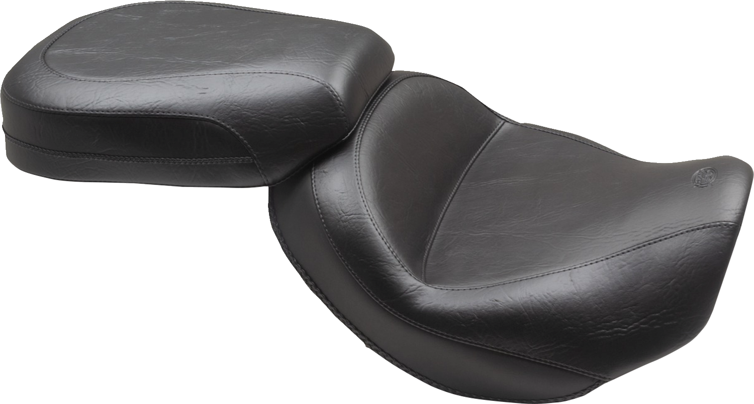 MUSTANG Wide Touring Solo Seat - Black - Plain - without Driver Backrest - C90T '15-'19 85204