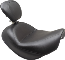 MUSTANG Wide Touring Solo Seat - Black - Plain - with Driver Backrest - C90T '15-'19 89206