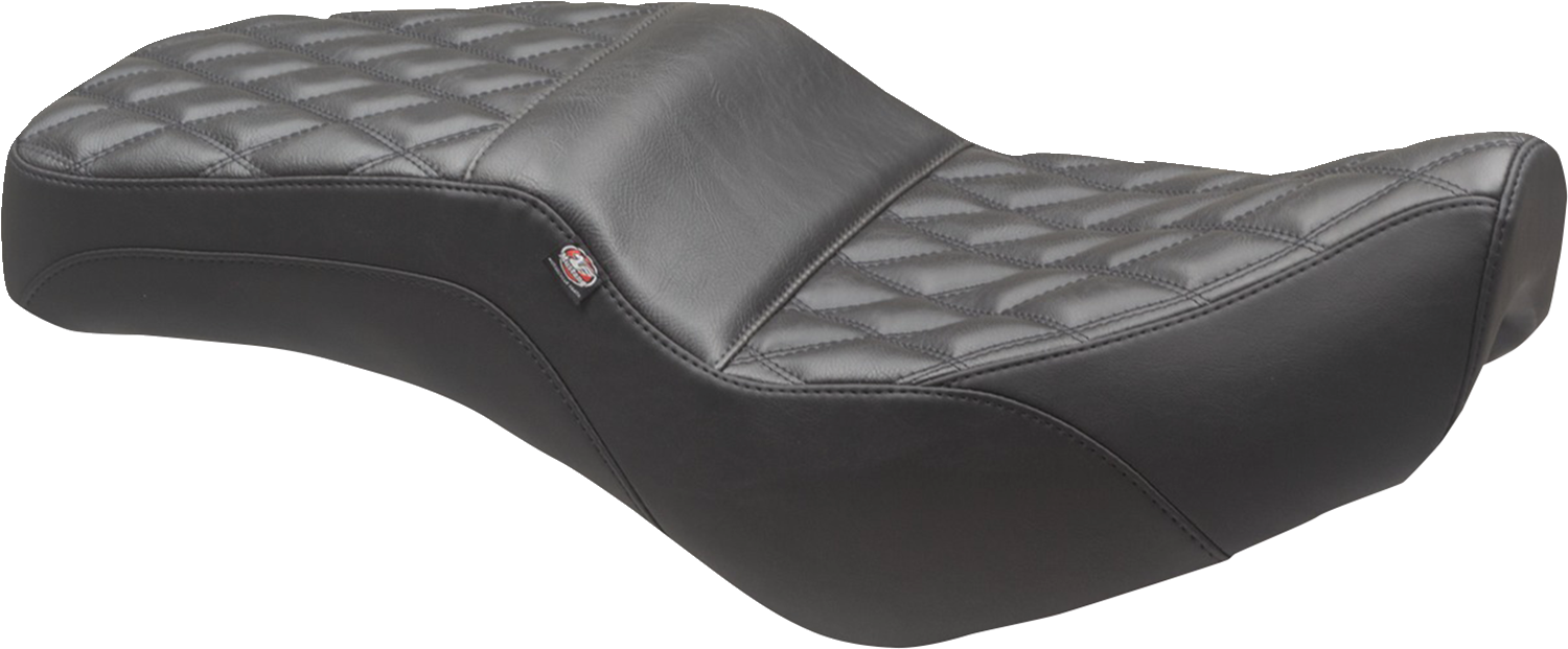MUSTANG Squareback Seat - Black - Double Diamond - Rebel 300/500 '17-'23 84003
