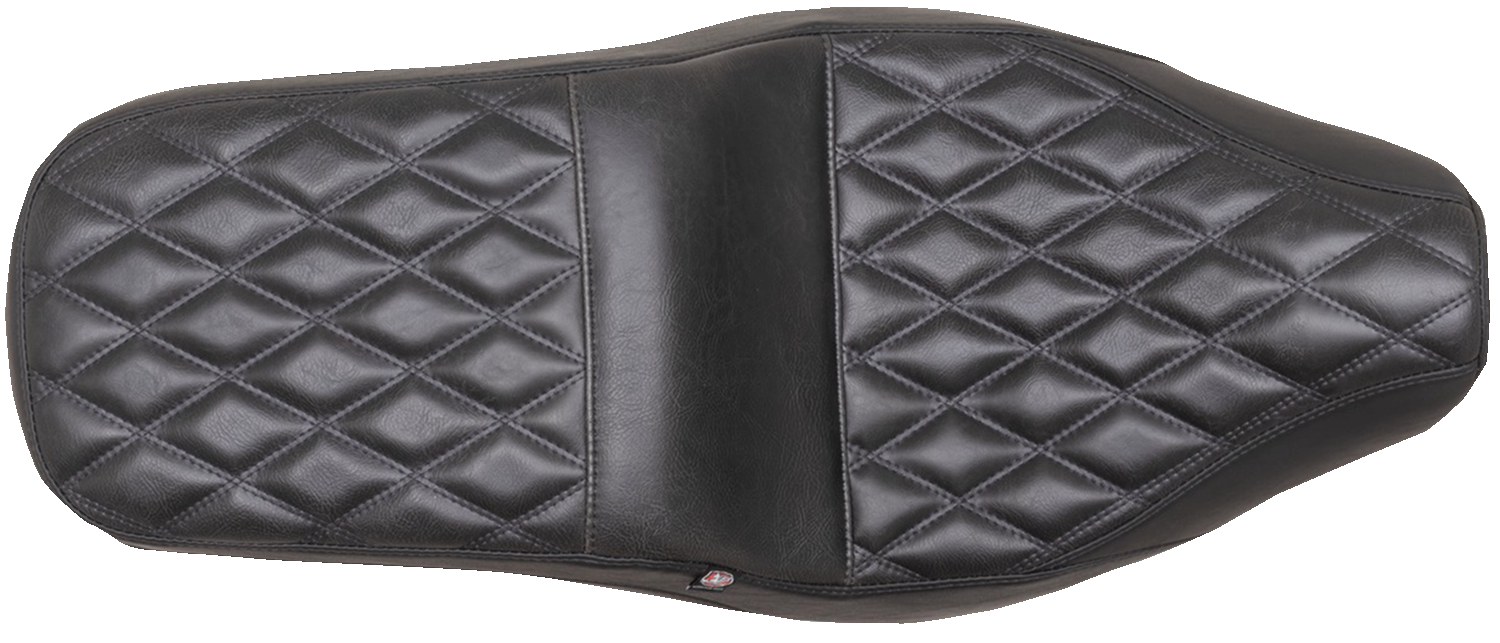 MUSTANG Squareback Seat - Black - Double Diamond - Rebel 300/500 '17-'23 84003